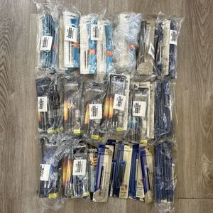 Ink Refill Lot Of 100+ Packs Paper Mate Parker Sharpie Uni-Ball Signo Black Blue